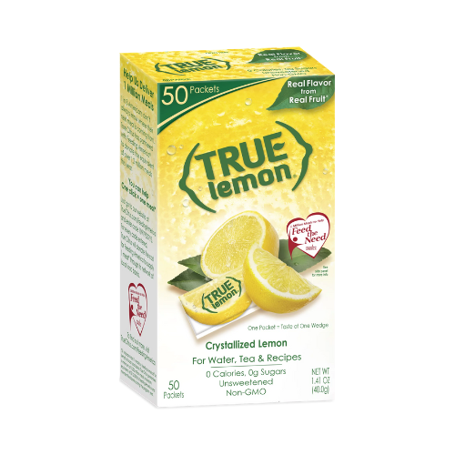 True Lemon Crystallized Lemon Packets 50pkt