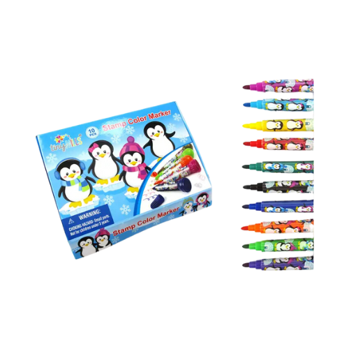 Penguin Stamp Marker Set