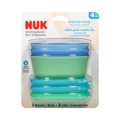 Nuk Stacking Bowl for Boys 3pk