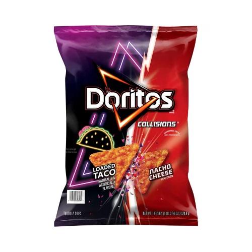 Doritos Collisions Nacho Cheese & Loaded Taco Tortilla Chips 18.375oz