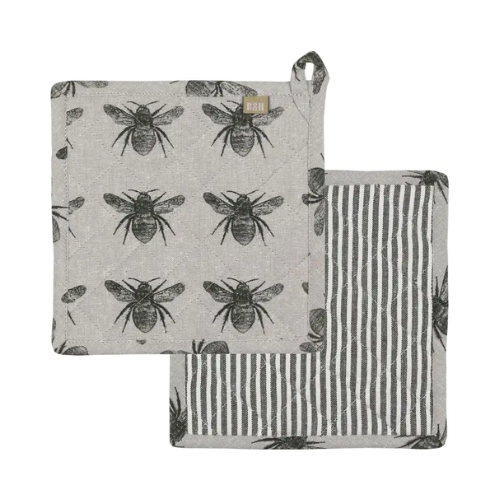 Bee Trivet Olive Green set of 2