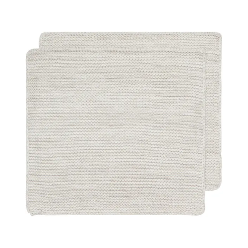 Dove Gray Knit Dishcloth set