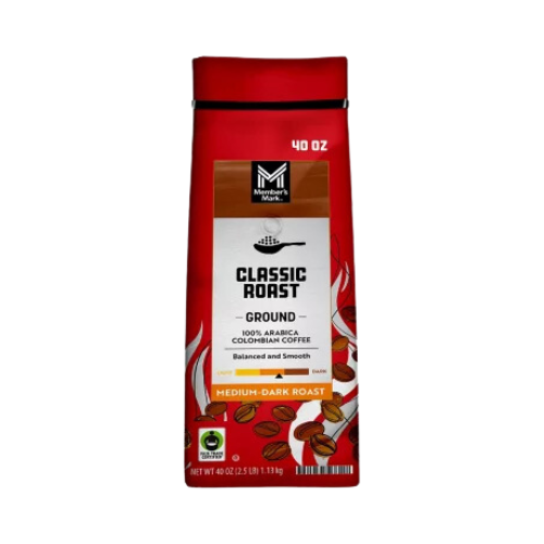 Member’s Mark Classic Roast Colombian Ground Coffee 40oz