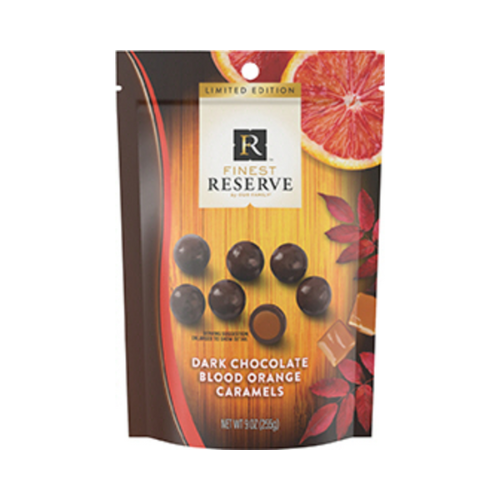 Finest Reserve Dark Chocolate Blood Orange Caramels 9oz