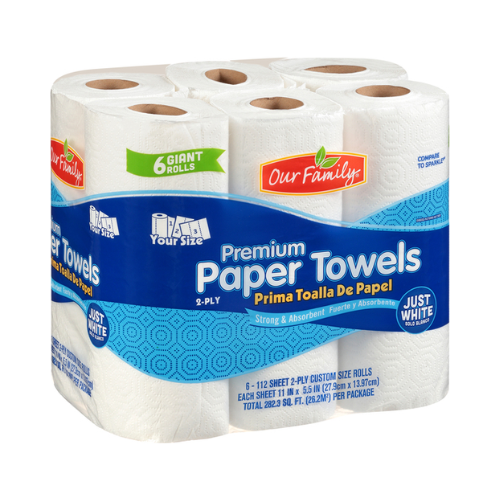 Our Family Paper Towel 6 Rolls