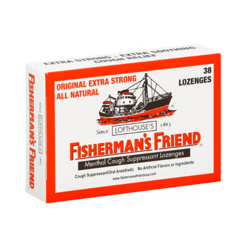 Fisherman's Friend Original Extra Strong Menthol Cough Suppressant Lozenges 38ct