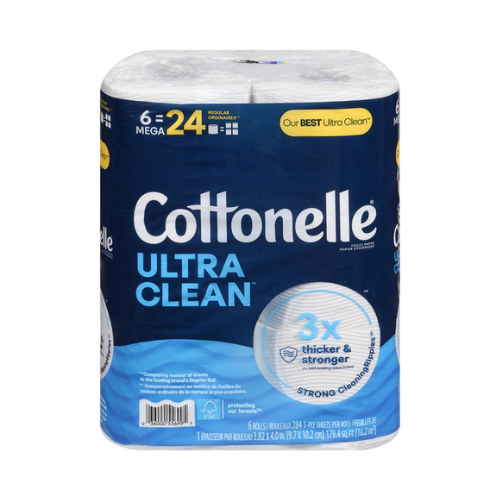 Cottonelle Ultra Clean Mega Toilet Paper Rolls 6ct