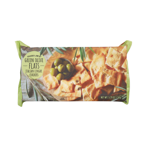 Green Olive Flats Italian Lingue Crackers 5.29oz