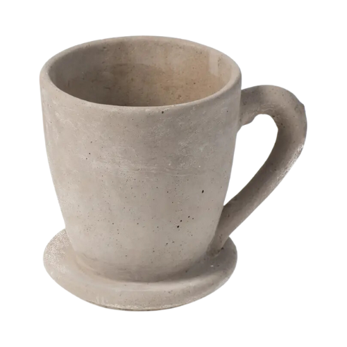 Cement Tea Mug Planter - Small