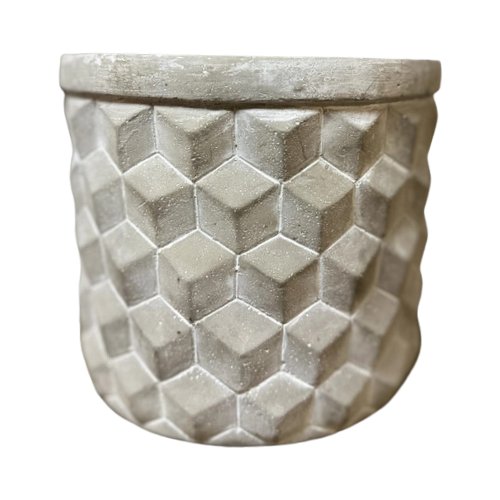 Geometric Cement Planter - Small