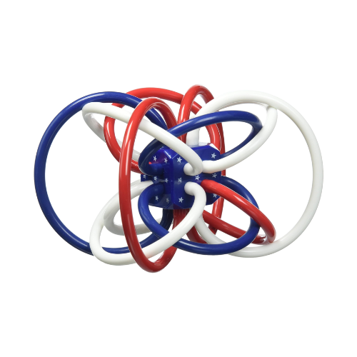 The Manhattan Toy Company Red, White & Blue Baby Rattle