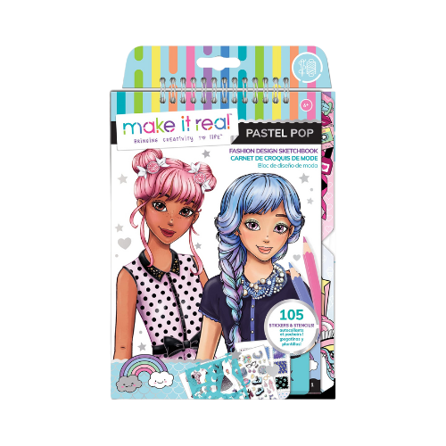 Make it Real Pastel Pop Fashion Design Sketchbook