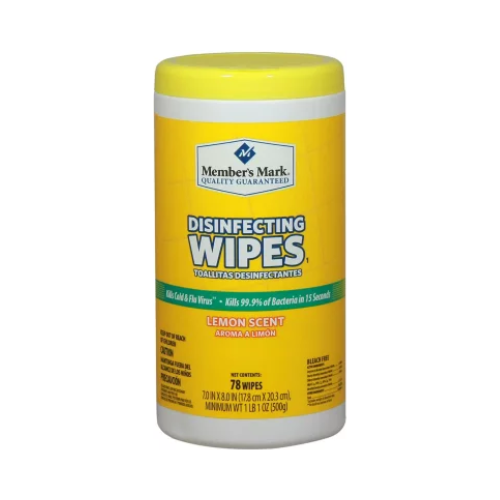 Member's Mark Lemon Scent Disinfecting Wipes 78ct