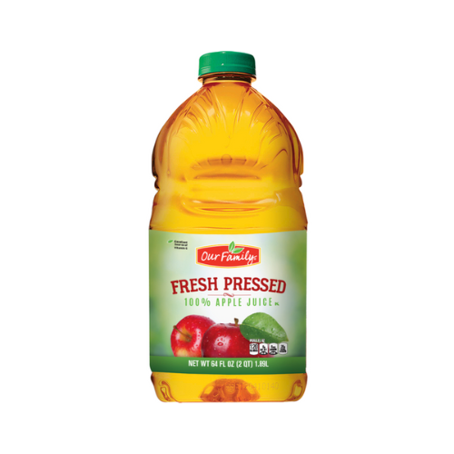 Our Family Fresh Press Apple Juice 64oz