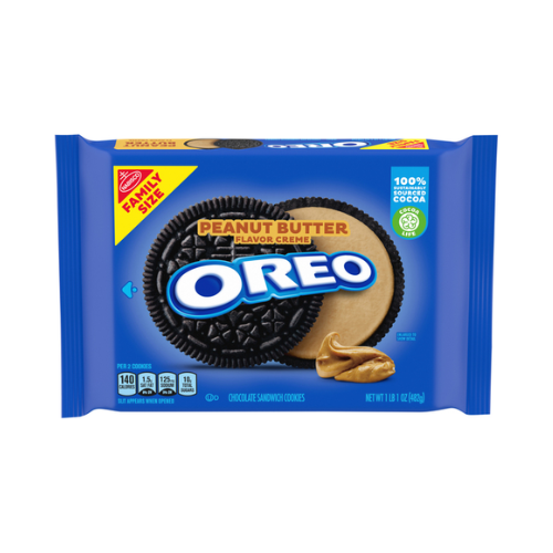 Nabisco Oreo Peanut Butter Creme Sandwich Cookies 17oz