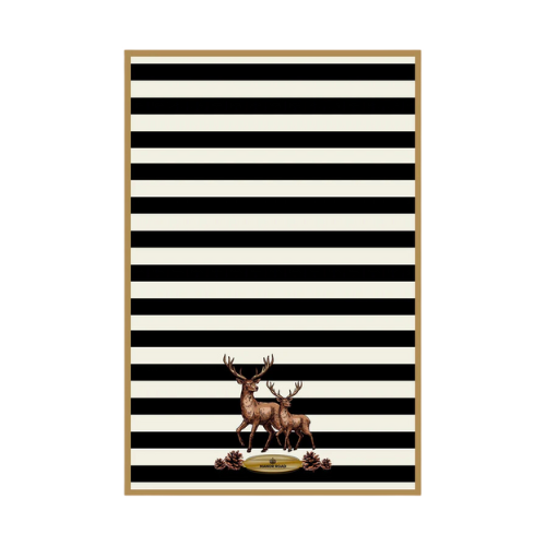 Manor Road Striped Deer Microfiber Tea Towel