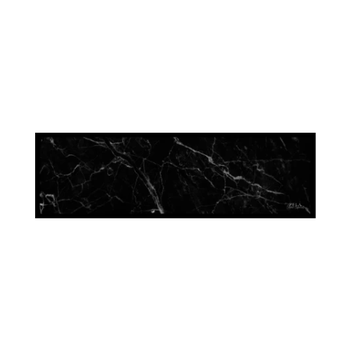 Zela Bar Mat Large Black Marble