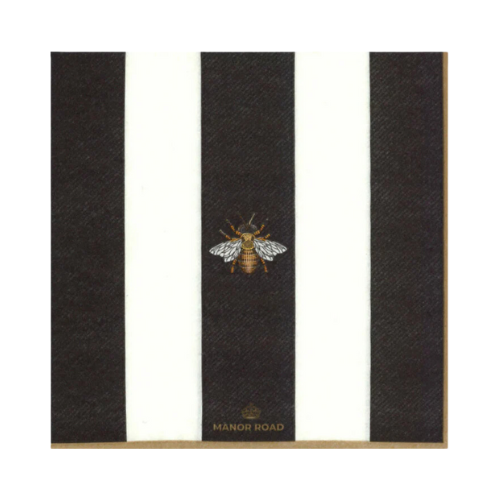 Manor Road The Striped Bee Dinner Napkin 20pk