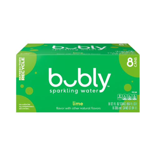 Bubly Lime Sparkling Water 12fl oz x 8ct