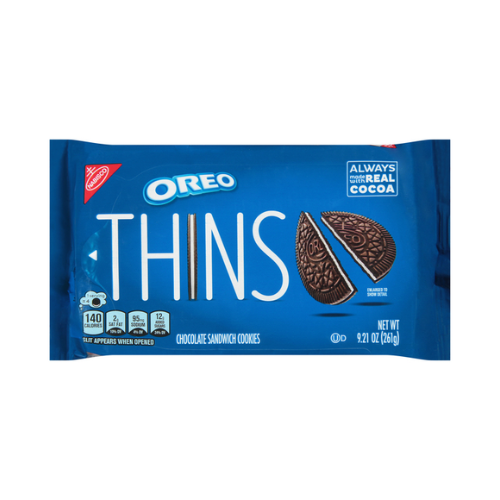 Nabisco Oreos Sandwich Cookie Thins 9.21oz