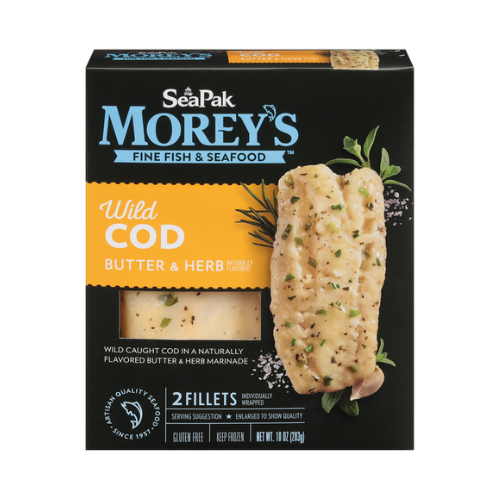 Morey's Frozen Butter & Herb Wild Cod 10oz