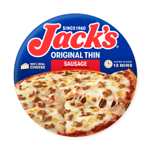 Jack's Thin Crust Sausage Pizza 13.8oz x12ct