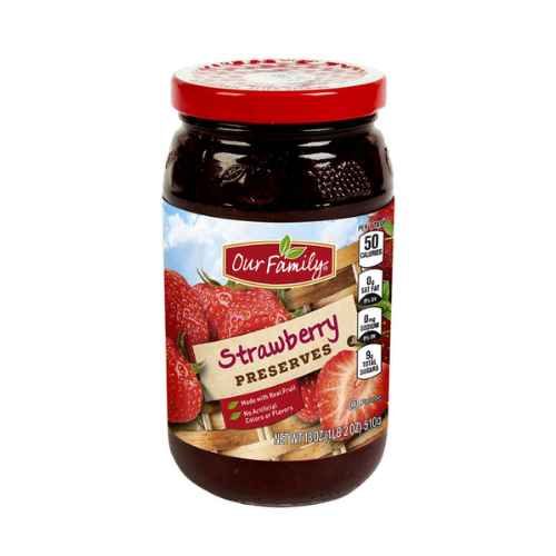 Our Family Strawberry Preserves 18oz