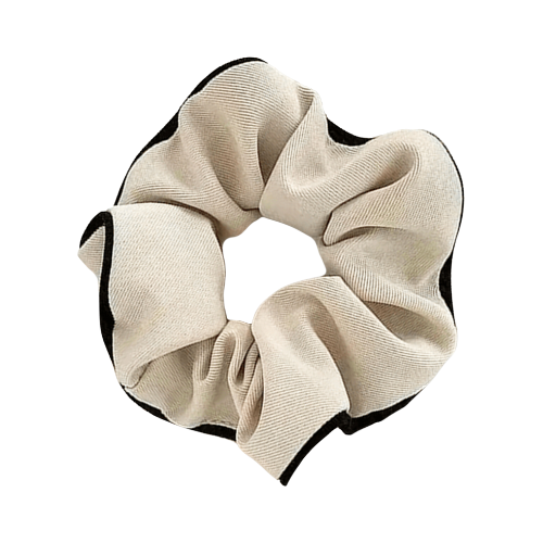 Luna Designs Velour Scrunchie Beige