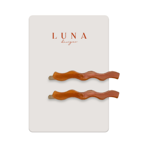 Luna Designs Marbre Clips Amber