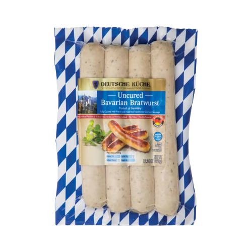 Deutsche Kueche Uncured Bavarian Bratwurst 12.34oz