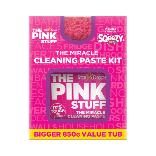 The Pink Stuff Miracle Cleaning Paste Kit with Sqeezy Dual