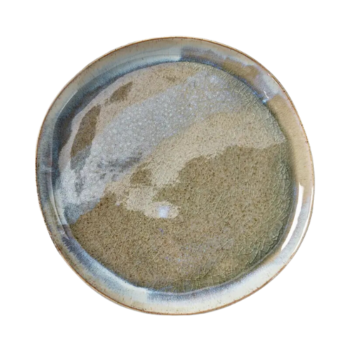 Montauk Blue Round Plate