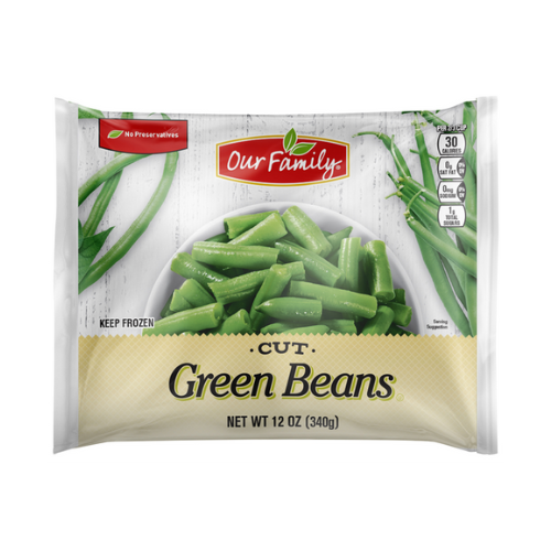 Our Family Frozen Cut Green Beans 12 oz