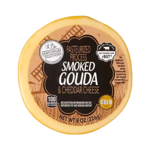 Emporium Selection Smoked Gouda Cheese 8oz, Pasteurized process