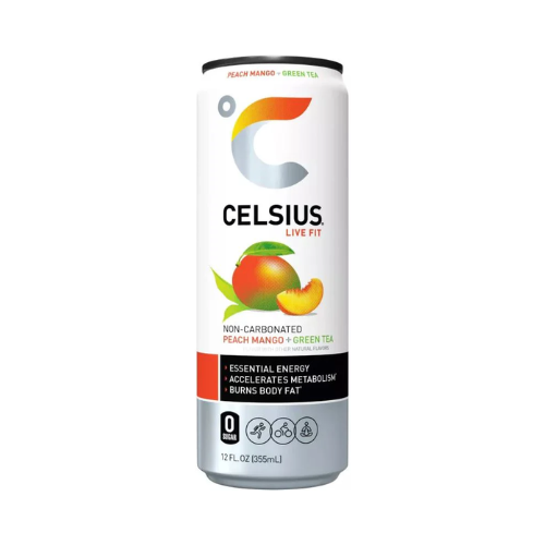 Celsius Live Fit Peach Mango Green Tea 12fl oz