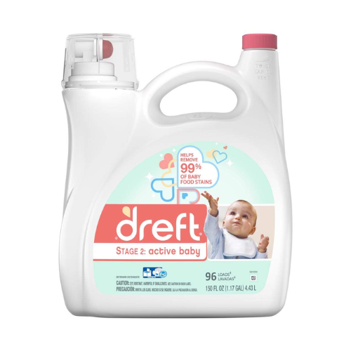 Dreft Stage 2 Active Baby Laundry Detergent 150fl oz