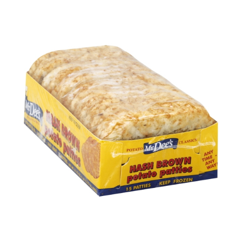 Mr. Dee's Hash Brown Potato Patties 15ct