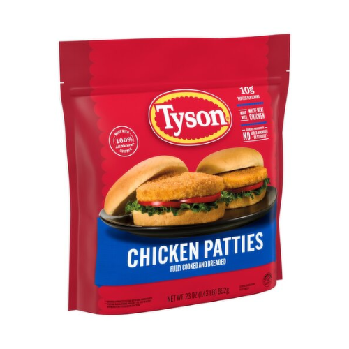 Tyson Fully Cooked & Breaded Chicken Patties 23oz