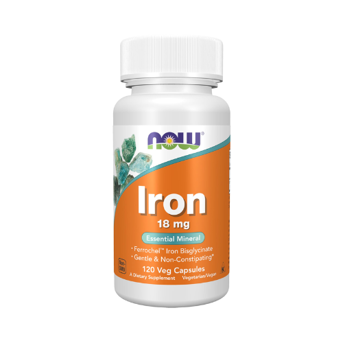 NOW Iron 18 mg 120 Capsules