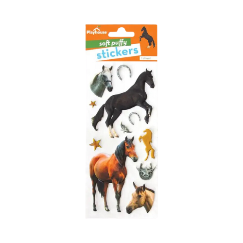 Horse Puffy Stickers