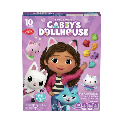 Betty Crocker Fruit Snacks Gabbys Dollhouse 10ct