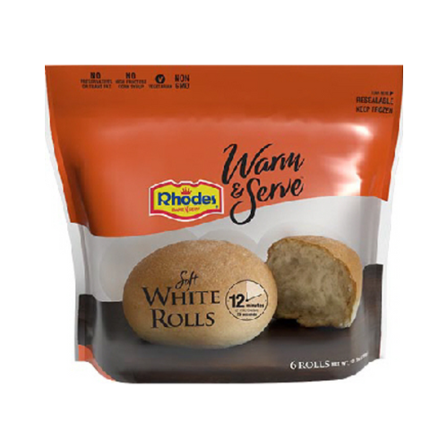 Rhodes Soft White Frozen Rolls 10.2oz