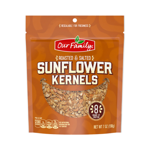 Our Family Roasted & Salted Sunflower Kernels 7oz