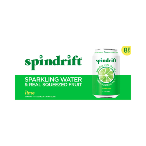 Spindrift Lime Sparkling Water 8 pk