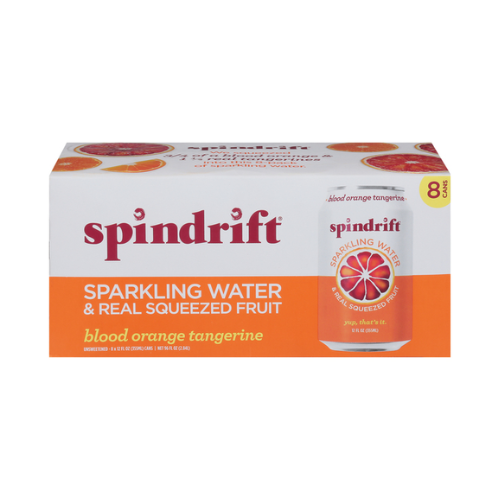 Spindrift Blood Orange Tangerine Sparkling Water 8pk