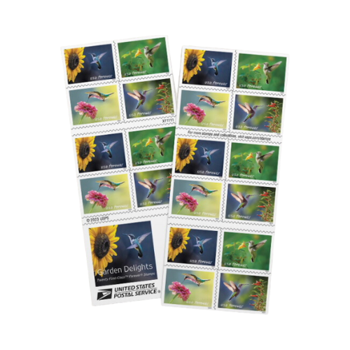 USPS FOREVER First Class Postage Stamps Garden Delights 20 Stamps