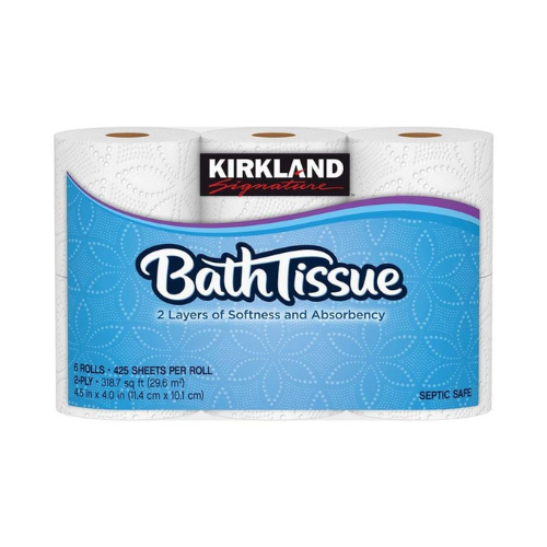 Kirkland  2 ply Bath Tissue  6ct 425sheets