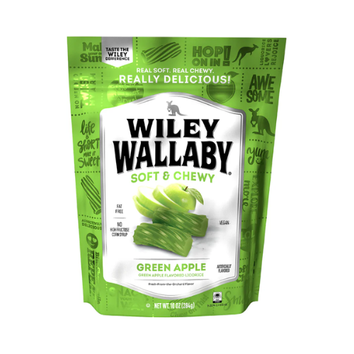 Wiley Wallaby Green Apple Licorice 10oz