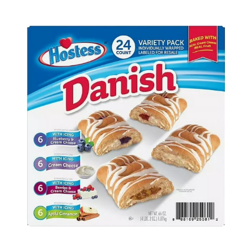 Hostess Danish Variety Pack 2.75oz x 24ct