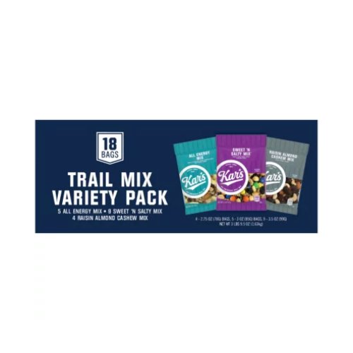 Kars Fruit & Nut Trail Mix Variety Pack 1oz x 18ct